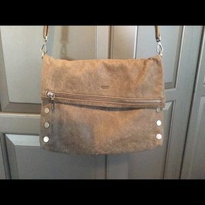 Hammitt LG pewter/brushed silver VIP clutch